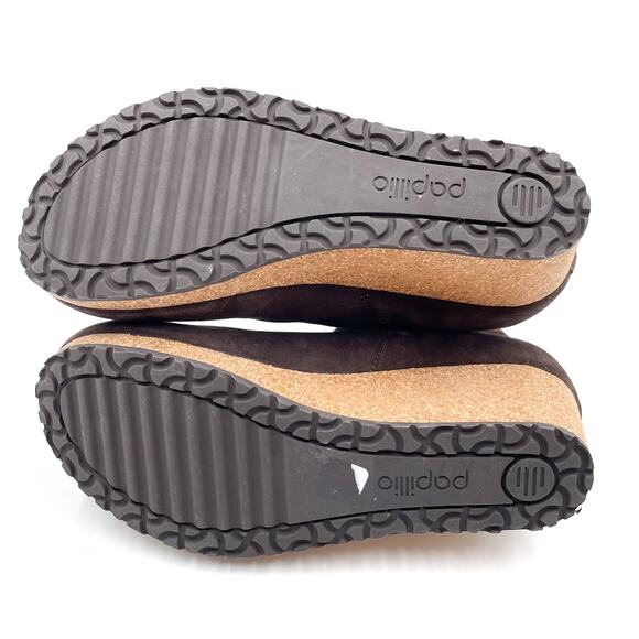 Papillio Birkenstock Ebba Wedge Booties Brown Suede Zip Ankle Sz 39 / 8 - Picture 9 of 10